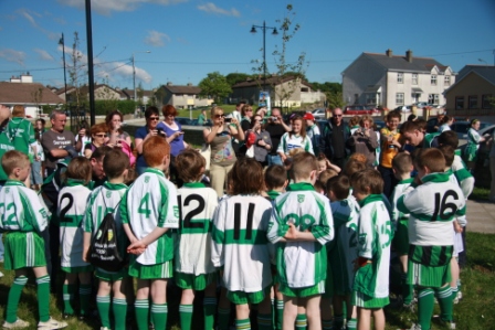 Action from the official opening of Pirc Aoidh Ruaidh.