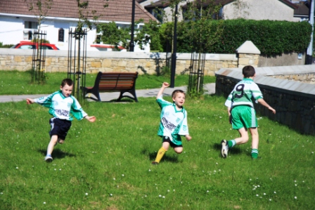 Action from the official opening of Pirc Aoidh Ruaidh.