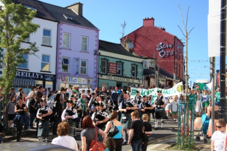 Action from the official opening of Pirc Aoidh Ruaidh.