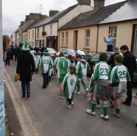 Aodh Ruadh in the Ballyshannon Saint Patrick's parade.