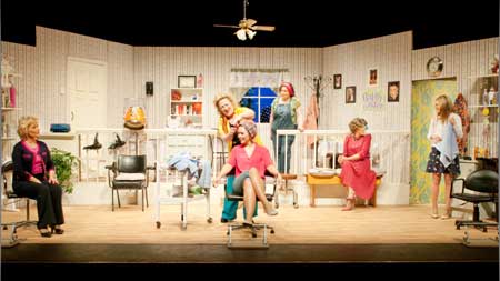 Some of the action from the Ballyshannon Drama Society's All-Ireland winning Steel Magnolias.