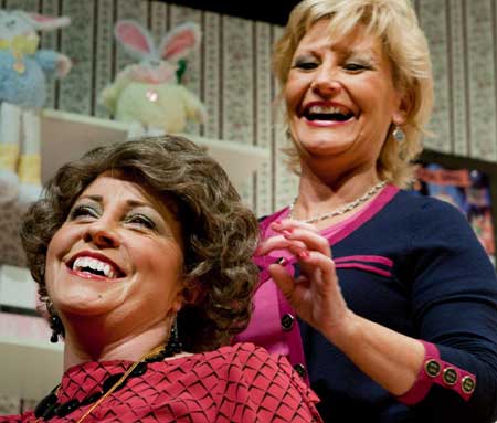 Some of the action from the Ballyshannon Drama Society's All-Ireland winning Steel Magnolias.