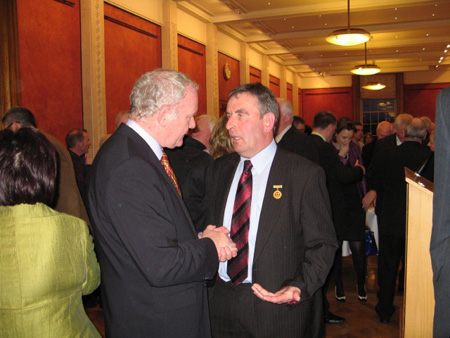 Reception for Tom Daly at Stormont.