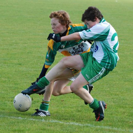 Action from the under 14 county final.