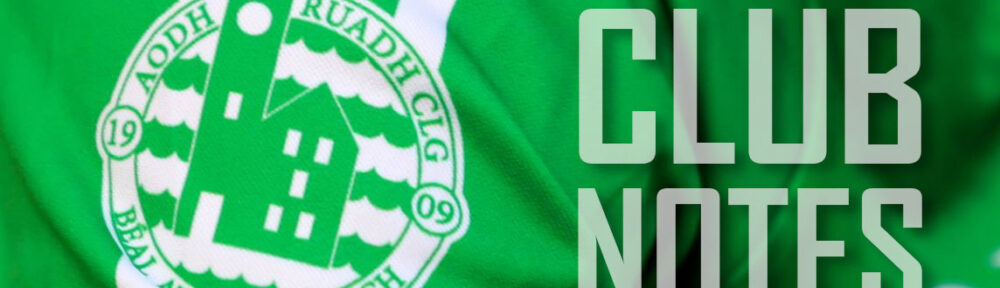 Aodh Ruadh Club Notes